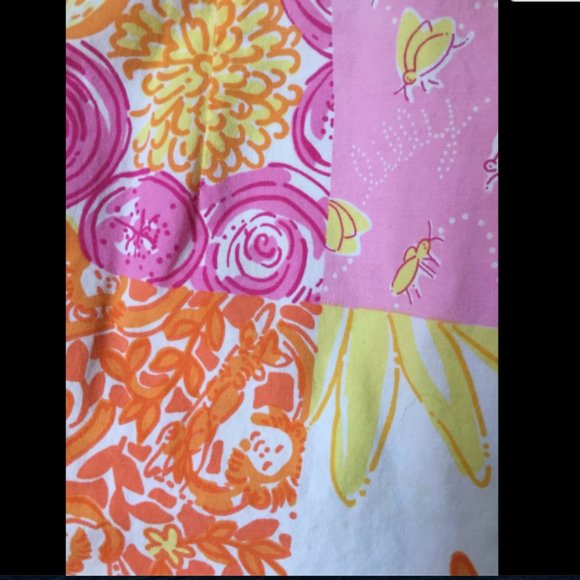 Lilly Pulitzer High Rise Patchwork Stretch Shorts - Picture 7 of 9